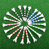 Tee Plásticos de Golf 70mm Pack de 20 Back9 Blanco Negro