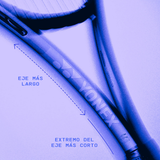 Raqueta Tenis PERCEPT 100L G 3/8 280GR MIDNIGHT NAVY