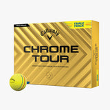 Pelotas de Golf Callaway Chrome Tour Triple Track Amarillo Docena