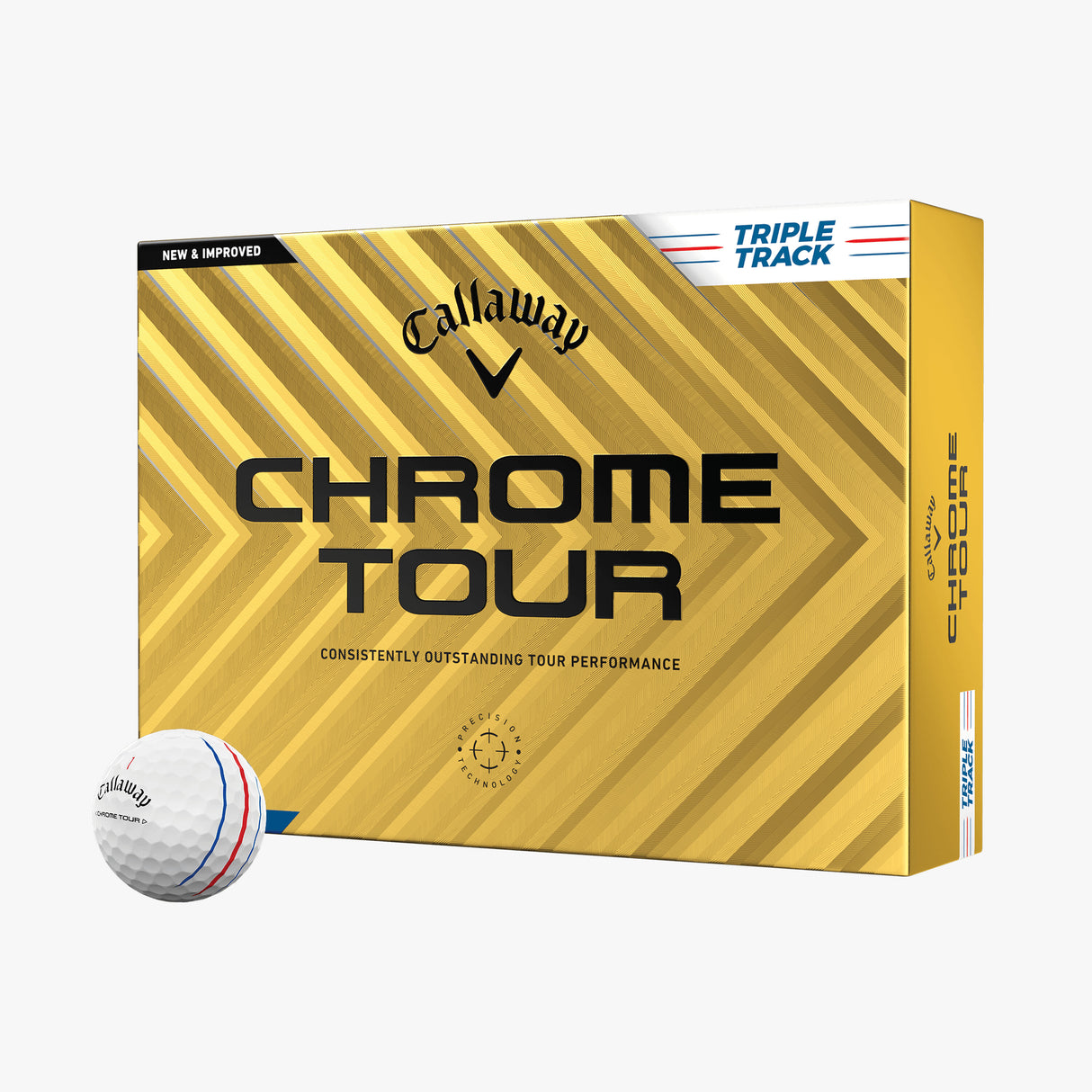 Pelotas de Golf Callaway Chrome Tour Triple Track Docena
