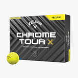 Pelotas de Golf Callaway Chrome Tour X Amarillo Docena