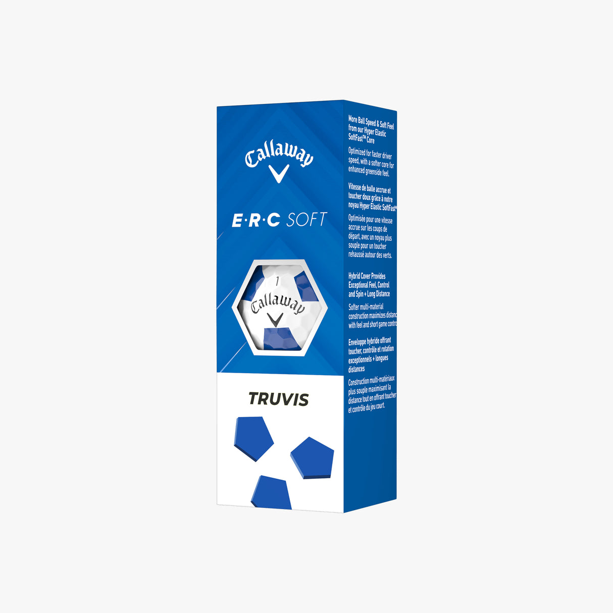 Pelotas de Golf Callaway ERC Soft Truvis Azul Docena