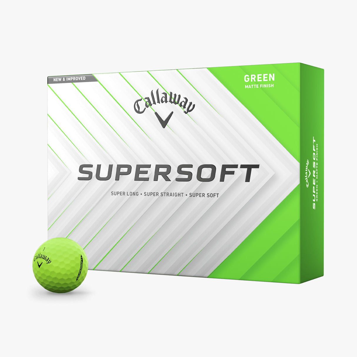 Pelotas de Golf Callaway Supersoft Verde Docena