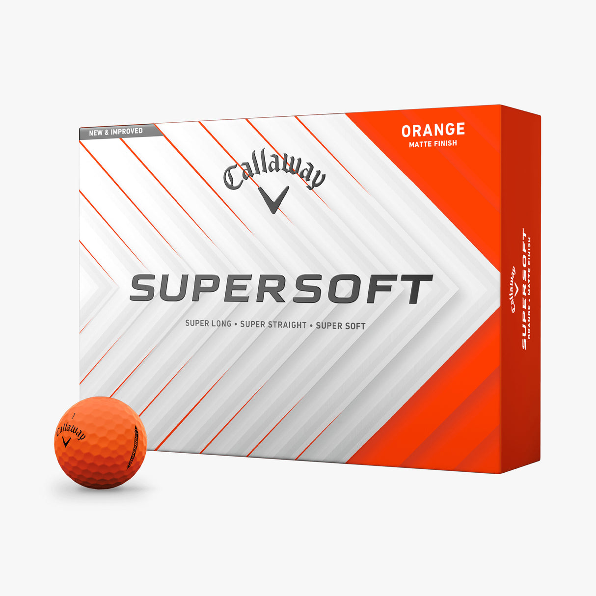 Pelotas de Golf Callaway Supersoft Naranjo Docena
