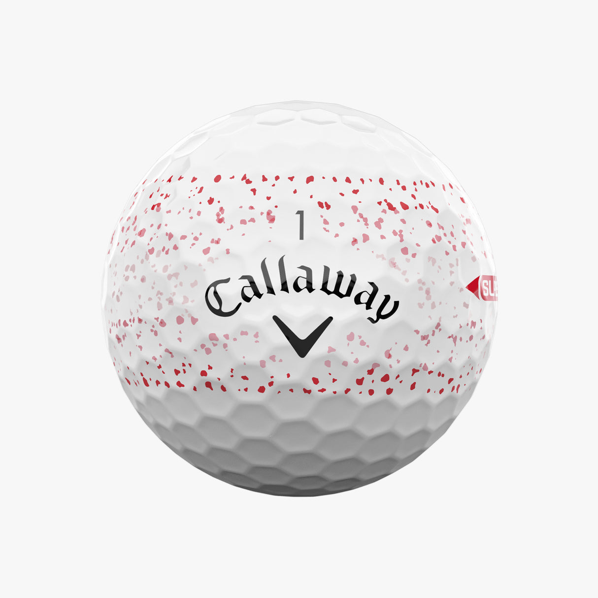 Pelotas de Golf Callaway Supersoft Splatter Rojo Docena