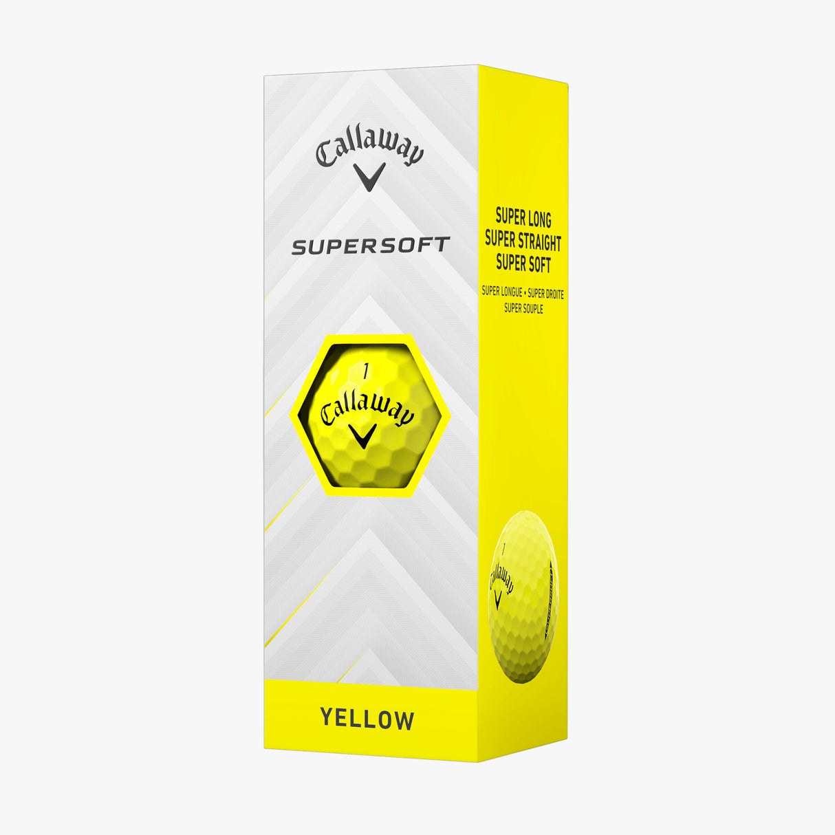 Pelotas de Golf Callaway Supersoft Amarillo Docena