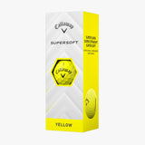 Pelotas de Golf Callaway Supersoft Amarillo Docena