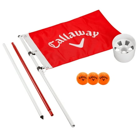 Set Callaway Más Cerca del Hoyito — Poste, Bandera, Copa y 3 Pelotas