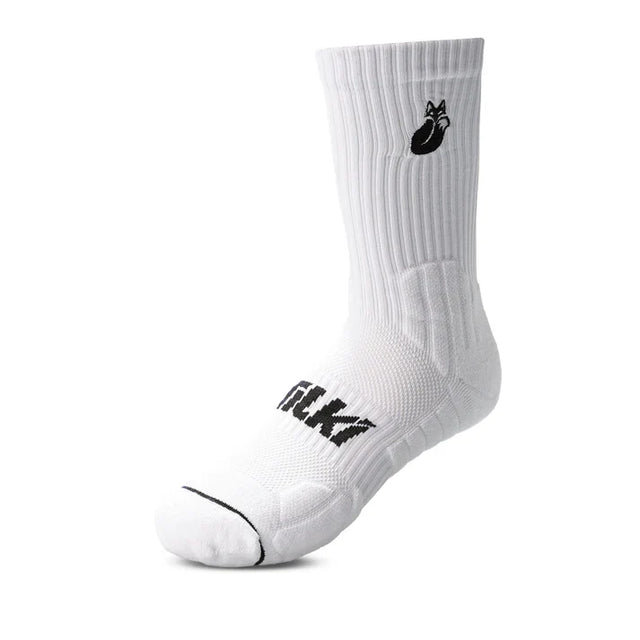 Calcetin Crew D3 Tilki Lehinde White/Black