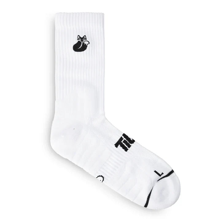 Calcetin Crew D3 Tilki Lehinde White/Black