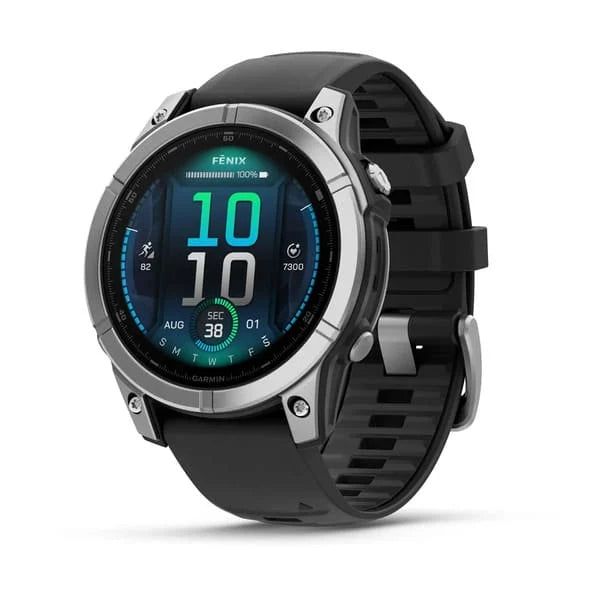 Reloj Inteligente Garmin Fēnix® E 47 mm Acero Inoxidable Correa de Silicona