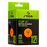 Pelotas Tenis de Mesa CUP 40+ 12 PACK Naranja