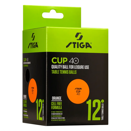 Pelotas Tenis de Mesa CUP 40+ 12 PACK Naranja