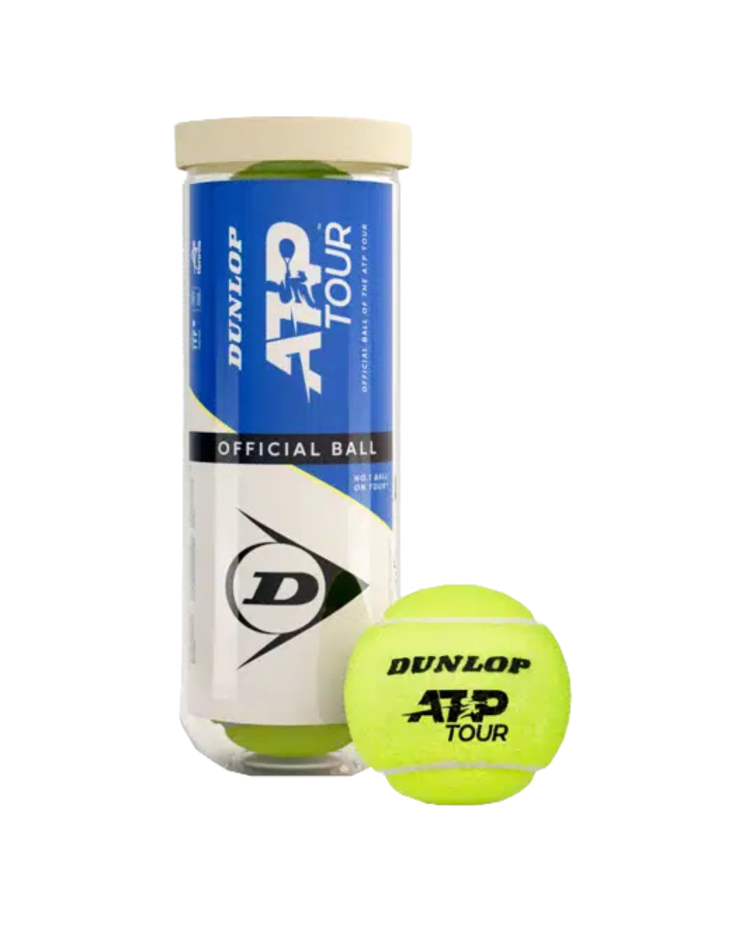 Tarro Plástico Pelota Dunlop ATP Tour X3