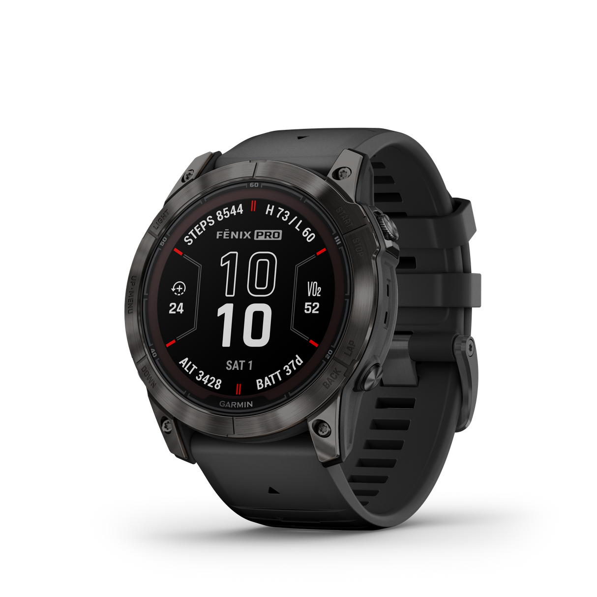 Garmin fēnix® 7X Pro – Sapphire Solar Edition Titanio DLC Gris Carbon Correa Negrafenix® - Rideshop