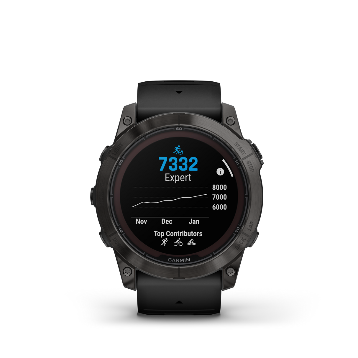 Garmin fēnix® 7X Pro – Sapphire Solar Edition Titanio DLC Gris Carbon Correa Negrafenix® - Rideshop