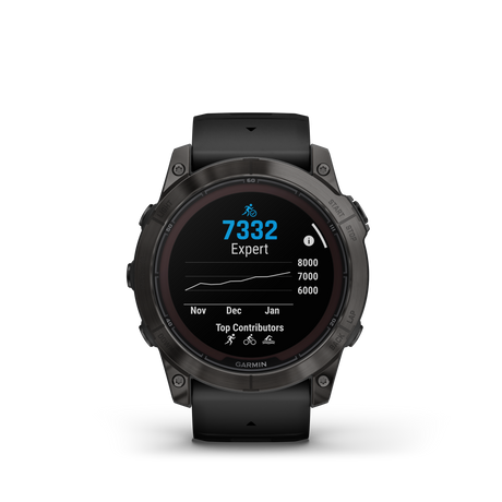 Garmin fēnix® 7X Pro – Sapphire Solar Edition Titanio DLC Gris Carbon Correa Negrafenix® - Rideshop