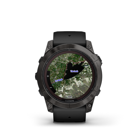 Garmin fēnix® 7X Pro – Sapphire Solar Edition Titanio DLC Gris Carbon Correa Negrafenix® - Rideshop