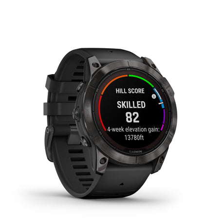 Garmin fēnix® 7X Pro – Sapphire Solar Edition Titanio DLC Gris Carbon Correa Negrafenix® - Rideshop
