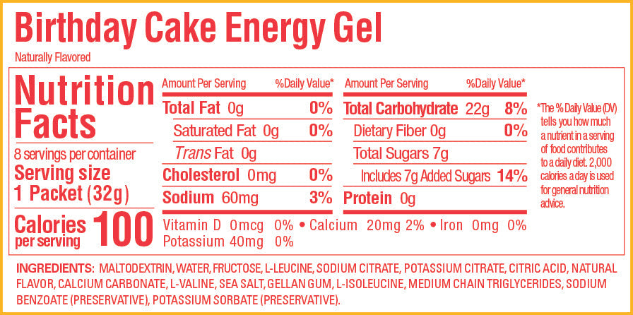 Caja de Geles Birthday Cake GU Energy (24 unid) - Rideshop