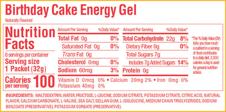 Caja de Geles Birthday Cake GU Energy (24 unid) - Rideshop