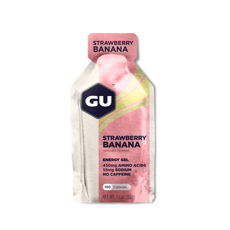 Caja de Geles Strawberry Banana 24 GU Energy - Rideshop