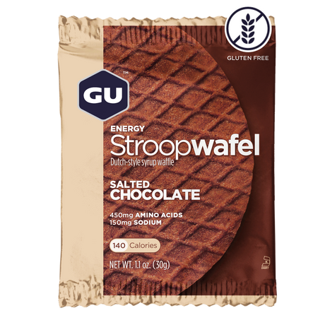 GU Energy Box Energy Stroopwafel, Salted Chocolate (GF) - Rideshop