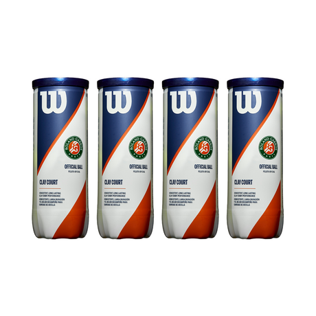 PELOTA DE TENIS ROLAND GARROS CLAY CT X4 (3 BALL)
