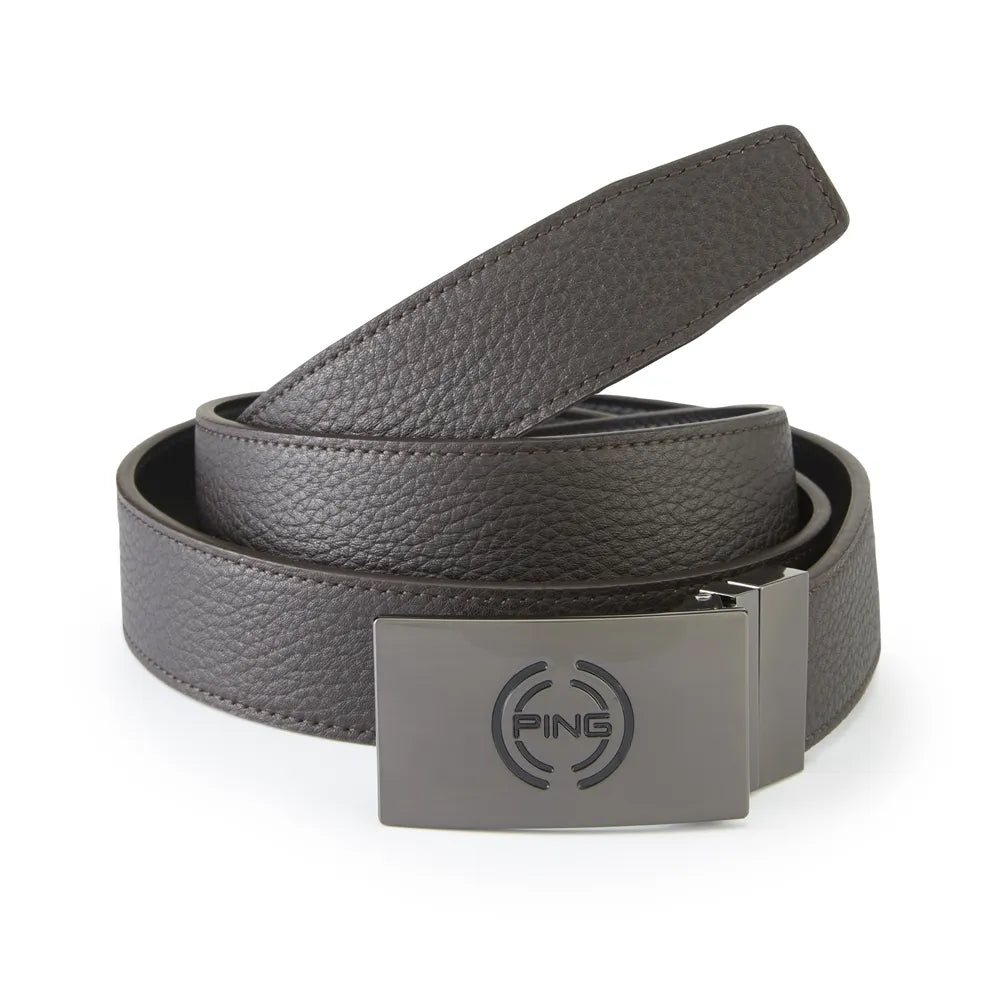 Cinturón Reversible Cuero Ping Stamp