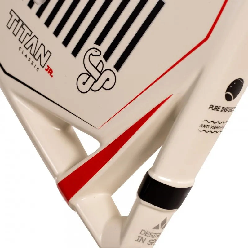 Pala Padel Vibora Titan Junior Classic White