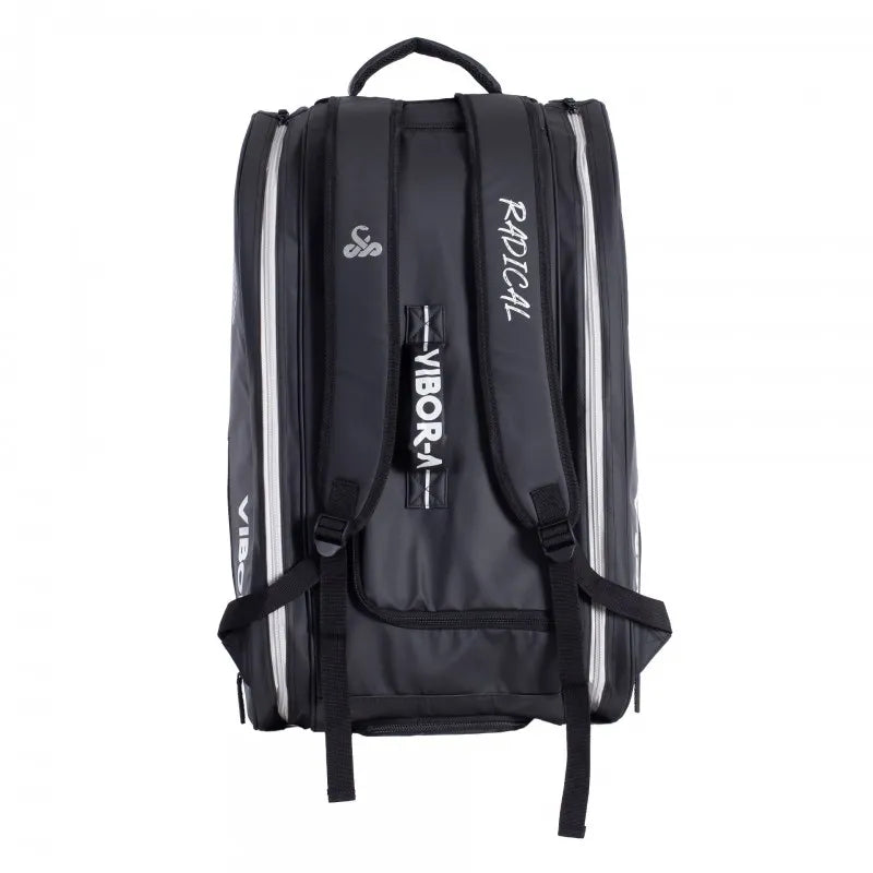 Bolso Padel Vibora Radical Negro/Plata