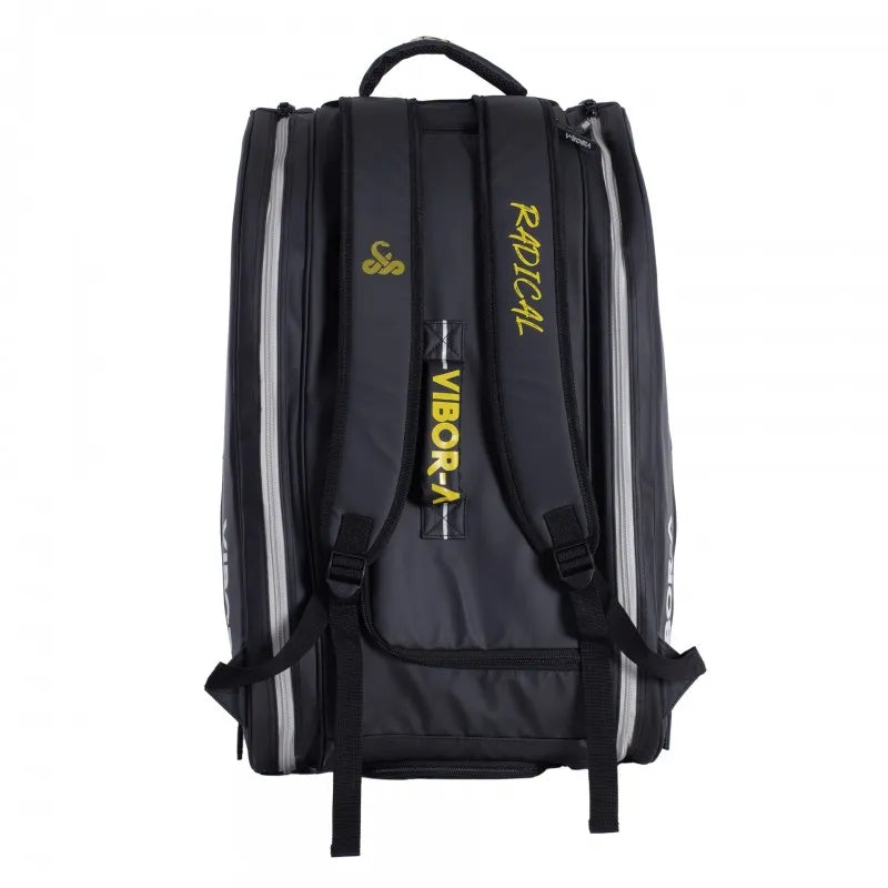 Bolso Padel Vibora Radical Negro/Amarillo