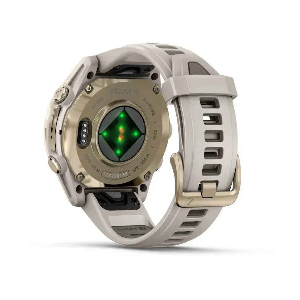 Smart Watch fēnix® 8 Garmin – 43mm Amoled Sapphire Beige - Rideshop