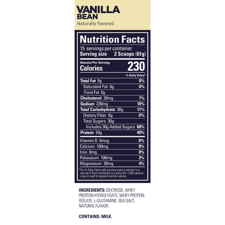 GU Energy Roctane Protein Recovery Drink Mix, Vanilla Bean - Rideshop
