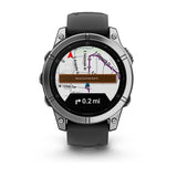 Reloj Inteligente Garmin Fēnix® E 47 mm Acero Inoxidable Correa de Silicona