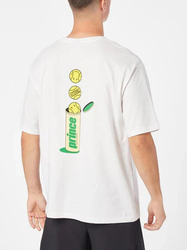 Polera Prince x Smiley Ball Can Hombre Blanco