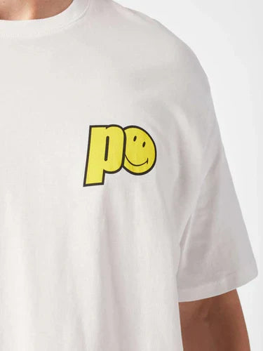 Polera Prince x Smiley Ball Can Hombre Blanco