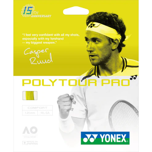Set cuerda Tenis POLY TOUR PRO 1.25 Yellow Limited Edition