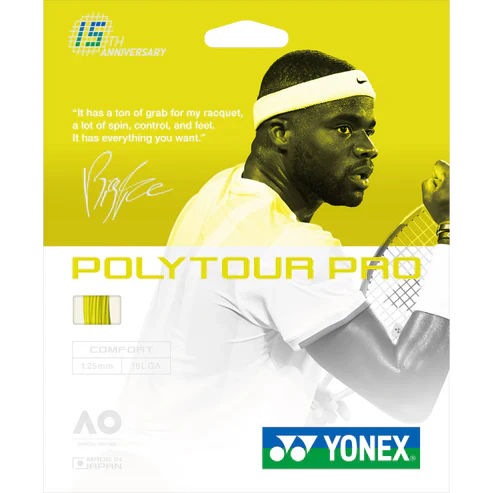 Set cuerda Tenis POLY TOUR PRO 1.25 Yellow Limited Edition